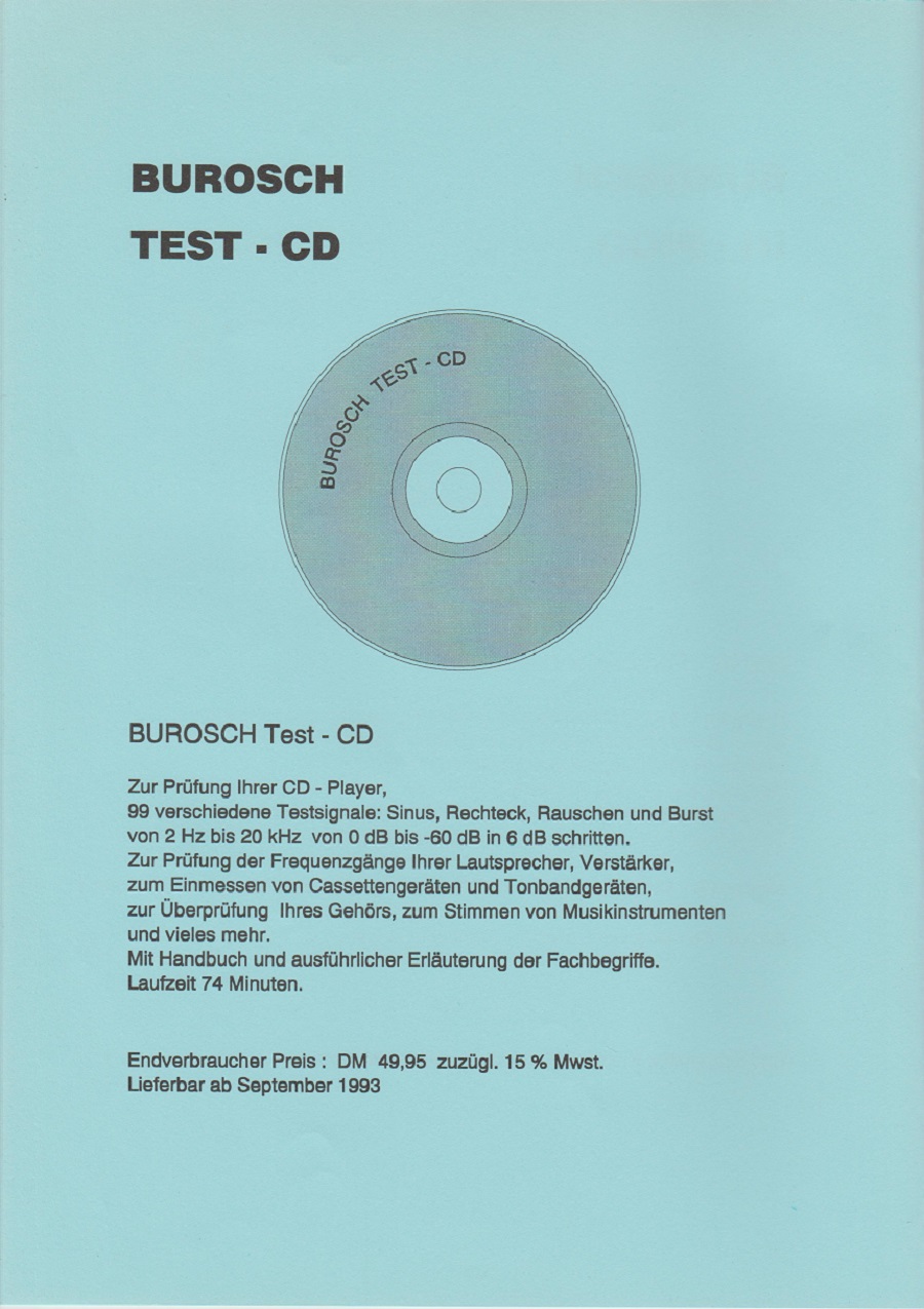Burosch TEST - CD 